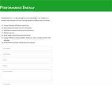 Tablet Screenshot of performanceenergy.com